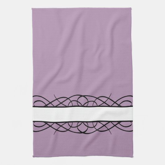 Ivory Deco Flourish Theedoek (Verticaal)