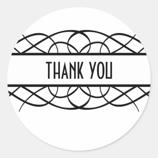 Ivory Deco Vourish Dank jullie Stickers (Voorkant)