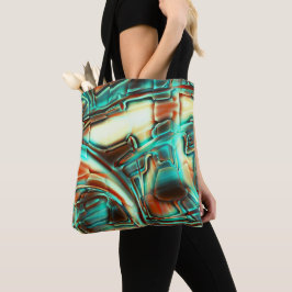 Ivory digitaal met verbrande toon en een beetje mi tote bag