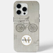 Ivory Distress  Damask Monogram Case-Mate iPhone Case (Achterkant)