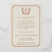 Ivory Doctor in de osteopathische geneeskunde Afst Folie Uitnodiging (Voorkant)