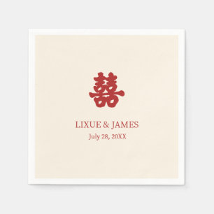 Ivory Double Happiness Chinese calligraphy asian Servet