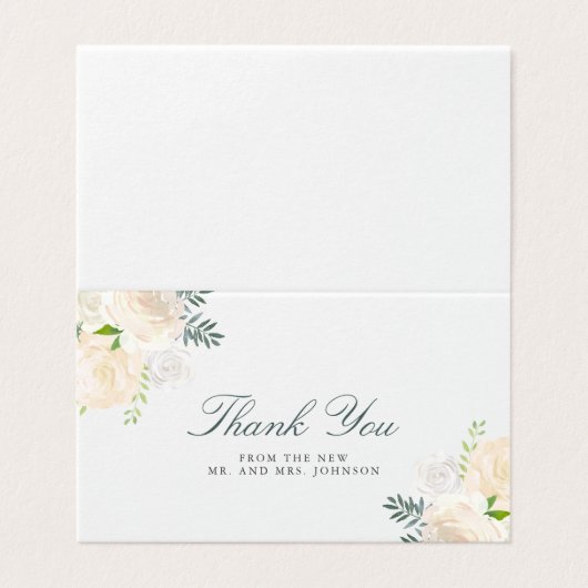 Ivory Dreams de heer en mevrouw Wedding Hartelijk  Kaart (Buitenkant ongevouwen)