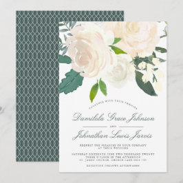 Ivory Dreams Wedding Invitation Kaart