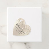 Ivory Driving Glitter Vrijgezellenfeest Hartelijk  Bedankjes Labels (In situ)