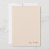 Ivory Earthy Tone foto Save the Dates Cards Bedankkaart (Achterkant)