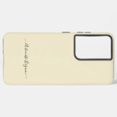 Ivory Eenvoudig Minimalistisch Script Aangepaste n Samsung Galaxy Hoesje (Linkerkant)