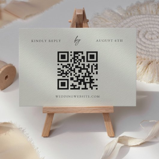 Ivory Elegant Classy RSVP Online Wedding RSVP Kaar Kaartje