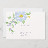 Ivory | Elegant Floral Script Arch Wedding (Achterkant)