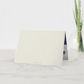 Ivory Elegant Script Afstuderen Foto + Bericht Bedankkaart (Achterkant)