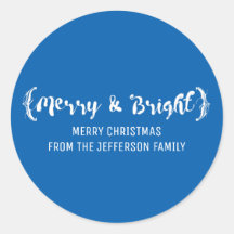 Ivory Elegant Sketched Merry en Bright Holiday