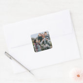 Ivory Elegant Snowflakes Holiday Foto Stickers (Envelop)