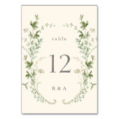 Ivory Elegant Waterverf Wildflower Weddenschap Kaart (Voorkant)