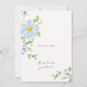Ivory | Elegante bloemboog met script huwelijks- (Achterkant)