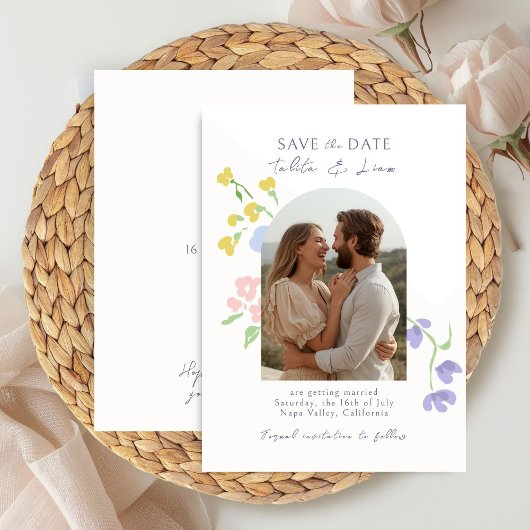 Ivory | Elegante Script Bloemboog Trouw 