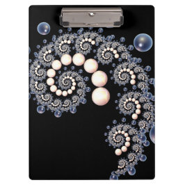 Ivory- en Blue Pearl Spiral-klembord Klembord