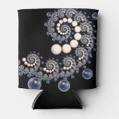 Ivory en Blue Pearl Spiral Koelbox Blikjeskoeler (Voorkant)