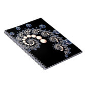 Ivory en Blue Pearl Spiral Notitieboek (Rechterzijde)