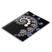 Ivory en Blue Pearl Spiral Notitieboek (Linkerzijde)