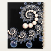 Ivory en Blue Pearl Spiral Planner (Achterkant)