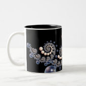 Ivory en Blue Pearl Spiral Two Tone Mok (Links)