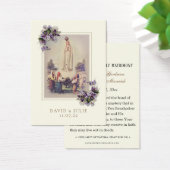 Ivory en goudkatholieke Fatima Wedding Prayer Visitekaartje (Bureau)