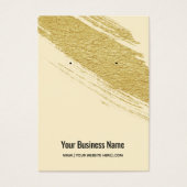 Ivory- en goudpenseel die weergavekaarten afgeeft visitekaartje (Voorkant)