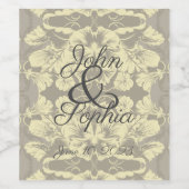 Ivory- en grijze etiketten voor weddenschappen (Enkel label)