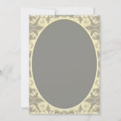 Ivory en Grijze platte vezel sparen de Datum Kaart (Achterkant)