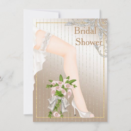 Ivory en Satin-Afrikaans-Amerikaanse Vrijgezellenf Kaart (Voorkant)