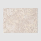 Ivory en White Damask Tissuepapier (Voorkant)