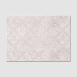 Ivory en White Damask Tissuepapier