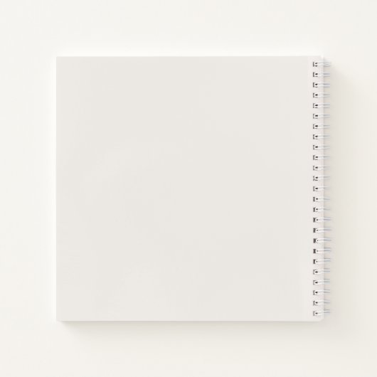 Ivory en Zand | Modern Minimal Wedding Guest Book Notitieboek (Achterkant)