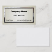 Ivory- en zilverLijst Visitekaartje (Voorkant / Achterkant)