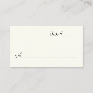 Ivory Escort Place Card Plaatskaartje