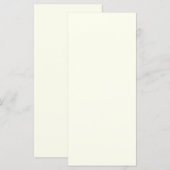 Ivory Flat-menukaart Menu (Voorkant / Achterkant)