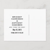 Ivory Fleur De Lis Banner Save the Date Briefkaart (Achterkant)
