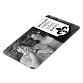 Ivory Fleur De Lis Banner sparen de Magnet Datum Magneet (Linkerzijde)