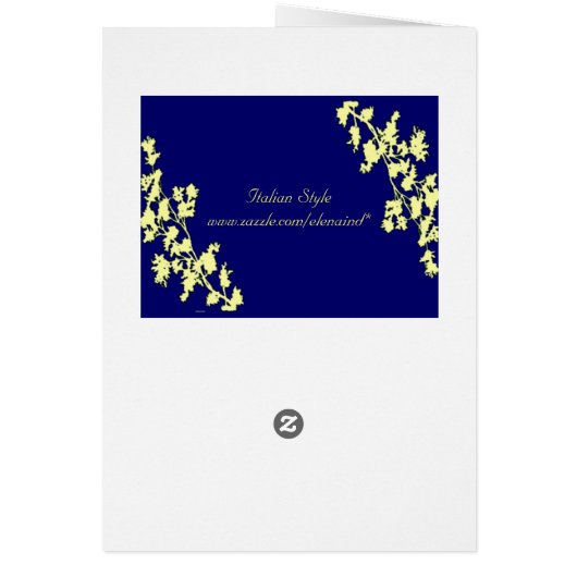 Ivory Floral Deco Wedding Menu Card (Achterkant)