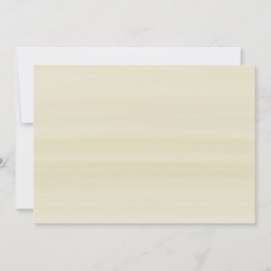 Ivory Floral Rozen Greenery bruiloft blush roze Kaart (Achterkant)