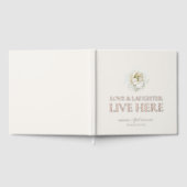 Ivory Floral Wedding Guest Book with Real Foil Gastenboek (Volledig)