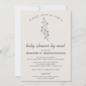 Ivory Flower Summer Herfst Baby shower by Mail Kaart (Voorkant)