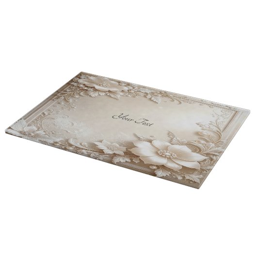 Ivory Flowers Cutting Board Snijplank (Hoek)