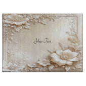 Ivory Flowers Cutting Board Snijplank (Voorkant)