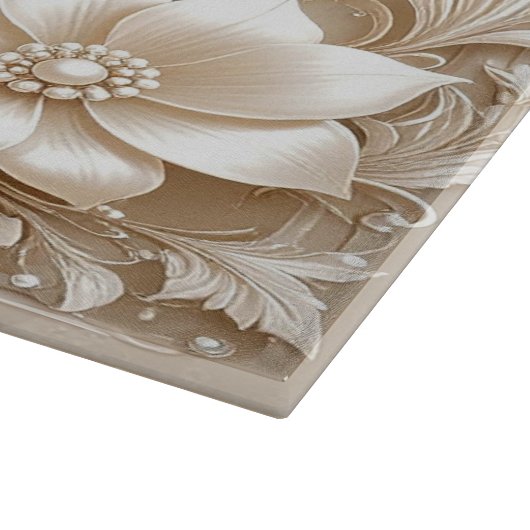 Ivory Flowers Cutting Board Snijplank (Hoek)