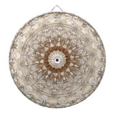 Ivory Flowers Dartboard Dartbord (Voorkant)