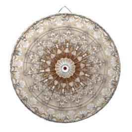 Ivory Flowers Dartboard Dartbord