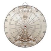 Ivory Flowers Dartboard Dartbord (Voorkant)