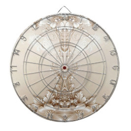 Ivory Flowers Dartboard Dartbord