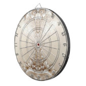 Ivory Flowers Dartboard Dartbord (Voorkant Rechts)